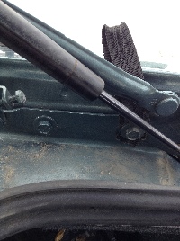 Loop installed under bolt in the trunk