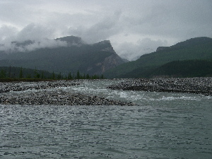 Pairie creek flowing into the Nahanni.