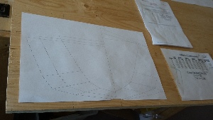 Plotted kayak forms