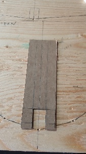 Drawing jig for the Keel, chines, and ridge pieces
