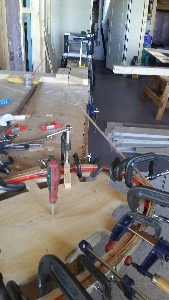 Combing jig in action