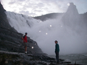 Rich and Glen at the base of the falls