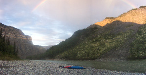 Canoes pulled up end of Day 4