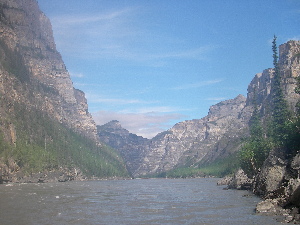 Looking back to our campsite as we hike to Georges Riffle. 