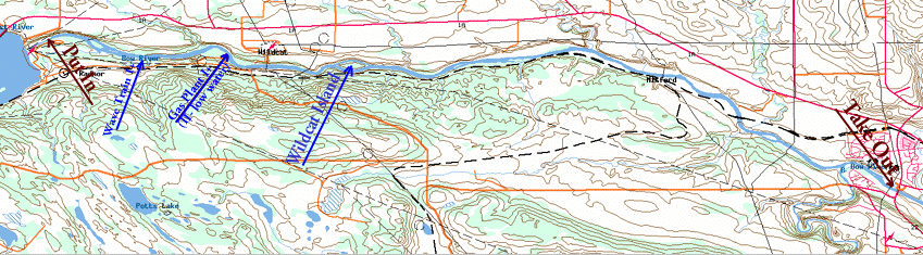 Map: Ghost resivour to Cochrane