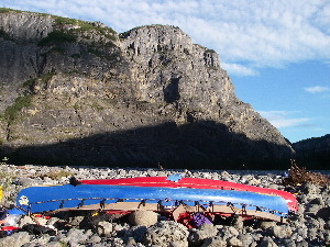 Nother shot of the canoes, this time at laffety Cr.