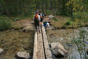 Traffic jam at the upper bridge