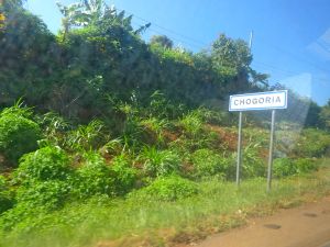 Entering Chogoria Town 