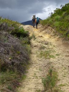 Going over a small hill