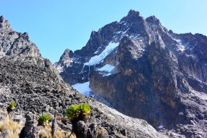 The Batian Peak and the Tyndall Glacier