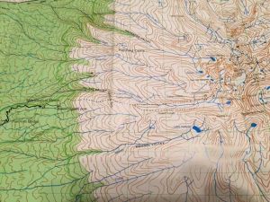 The second part of the map to show the Peak Circuit path and the way out.