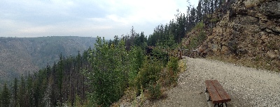 2nd Trestle with a handy bench about 5km in on the trip