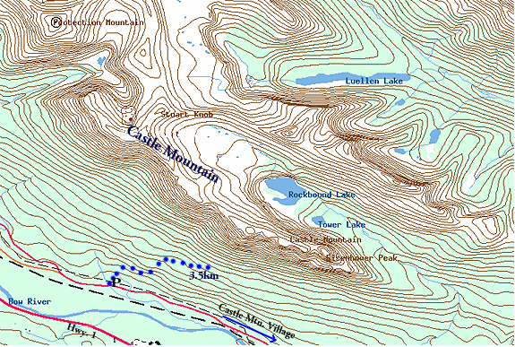 Castle Mountain Map