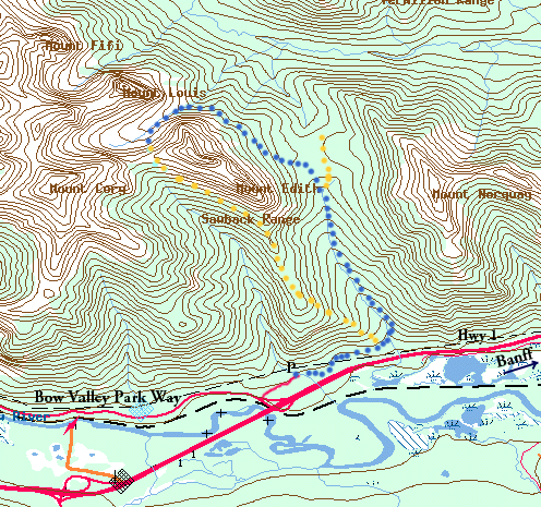 Map of cory pass