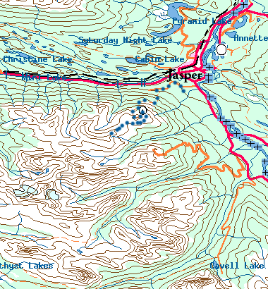 Whistlers High map