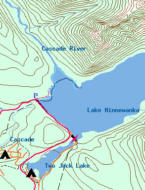 Miniwanka Trip Map