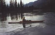  On Bow River at set in Point, Banff townsite